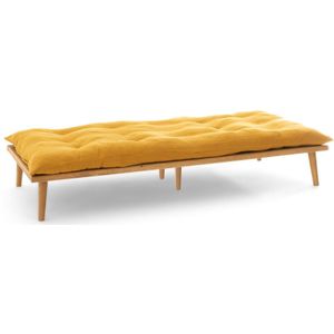 Bank Daybed, Jimi LA REDOUTE INTERIEURS. Hout materiaal. Maten 3-zit. Beige kleur