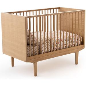 Babybed met verstelbare bedbodem, Elyo LA REDOUTE INTERIEURS. Medium (mdf) materiaal. Maten 60 x 120 cm. Kastanje kleur