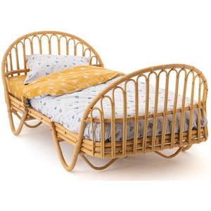Malu - Vintage Kinderbed - Rotan - Beige Kleur