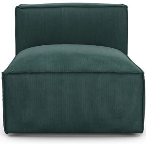 Modulaire bank van geribd fluweel, Seven LA REDOUTE INTERIEURS. Geribd fluweel materiaal. Maten 1-zit. Groen kleur