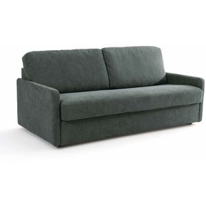 Bank-bed, getextureerde stof, Bultex Marta LA REDOUTE INTERIEURS. Katoen materiaal. Maten 2-zit. Grijs kleur