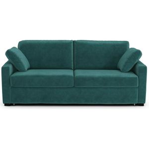 Bank-bed fluweel, latex, Timor LA REDOUTE INTERIEURS. Fluweel materiaal. Maten 2-zit. Groen kleur