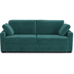 Bank-bed fluweel, mousse, Timor LA REDOUTE INTERIEURS. Fluweel materiaal. Maten 4-zit. Groen kleur