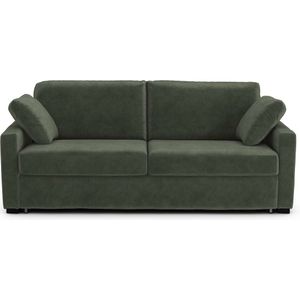 Zetel-bed fluweel, mousse, Timor LA REDOUTE INTERIEURS. Fluweel materiaal. Maten 3-zit. Groen kleur