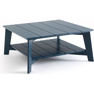 Salontafel voor tuin met dubbel tafelblad, in acacia Réphir AM.PM. Licht hout materiaal. Maten één maat. Blauw kleur