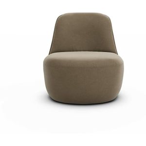 Fluwelen draaifauteuil Rosebury AM.PM. Fluweel materiaal. Maten 1-zit. Beige kleur