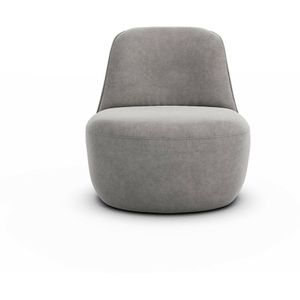 Fauteuil in stonewashed fluweel, Rosebury AM.PM. Stonewashed fluweel materiaal. Maten 1-zit. Beige kleur
