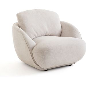 Fauteuil in mêlee katoen, bolvormig, Alpine AM.PM. Katoen materiaal. Maten één maat. Beige kleur