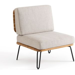 Fauteuil 1-zit acacia, Spritz LA REDOUTE INTERIEURS.  materiaal. Maten één maat. Beige kleur