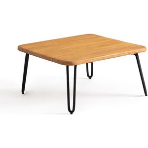 Lage tuintafel in acacia, Spritz LA REDOUTE INTERIEURS. Donker hout materiaal. Maten één maat. Kastanje kleur