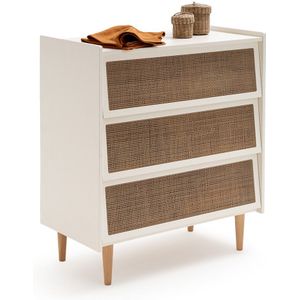 Taga - Ladekast - Gebroken Wit - Rotan - 3 Lades