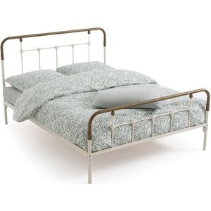 Bed in staal metaal, Asper LA REDOUTE INTERIEURS. Metaal materiaal. Maten 140 x 190 cm. Wit kleur