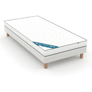 Matras in HR mousse + vormbehoud, groot comfort LA REDOUTE INTERIEURS.  materiaal. Maten 80 x 190 cm. Wit kleur