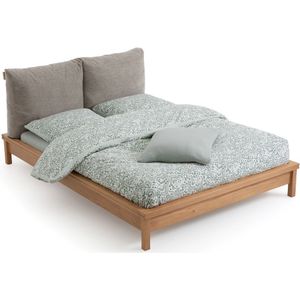 Bed met beddenbodem, Gabin LA REDOUTE INTERIEURS. Licht hout materiaal. Maten 160 x 200 cm. Beige kleur