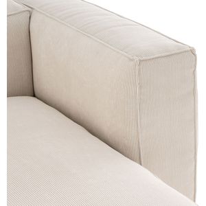 Omvormbare longchair geribd fluweel, Seven LA REDOUTE INTERIEURS. Geribd fluweel materiaal. Maten rechterhoek. Beige kleur