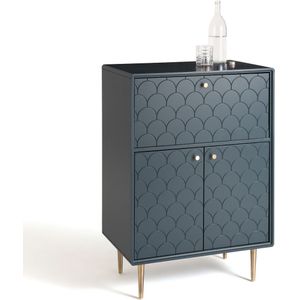 La Redoute Intérieurs - Luxore - Barmeubel - Pruisisch Blauw - Hout en MDF