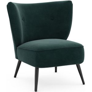 Fluwelen fauteuil , Franck AM.PM. Polyester materiaal. Maten één maat. Groen kleur