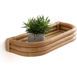 Wandplank in rotan L40 cm, Malu