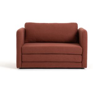 Zitbank-bed polyester, Hazel LA REDOUTE INTERIEURS. Polyester materiaal. Maten 1-zit. Kastanje kleur