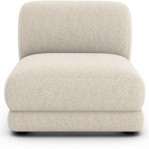 Modulaire zetel in polyester bouclette, Sister AM.PM. Polyester bouclette materiaal. Maten 1-zit. Beige kleur