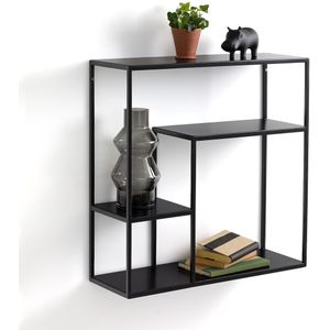 Hiba - Wandrek - Zwart - Staal - Neo-Industrieel