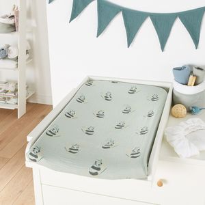Set van 2 hoezen voor luiermatras, Victor LA REDOUTE INTERIEURS. Katoengaas materiaal. Maten één maat. Wit kleur