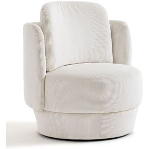 Rotatieve fauteuil in geribd fluweel, Baltimore