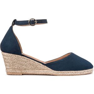 Espadrilles met sleehak LA REDOUTE COLLECTIONS. Synthetisch materiaal. Maten 37. Blauw kleur