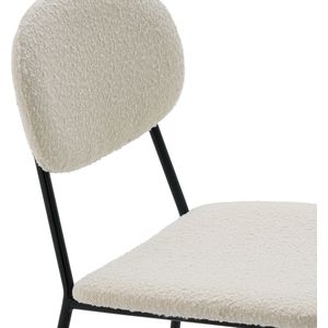 Set van 2 stoelen in bouclé stof, Orga LA REDOUTE INTERIEURS. Stof materiaal. Maten één maat. Beige kleur