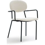 Tafel fauteuil in bouclé stof, Orga LA REDOUTE INTERIEURS. Stof materiaal. Maten één maat. Beige kleur