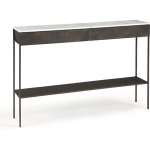 Console wit marmer, Fébée AM.PM. Marmer, metaal materiaal. Maten één maat. Wit kleur