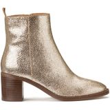 Boots met hak Signature in metallic leer LA REDOUTE COLLECTIONS. Leer materiaal. Maten 41. Goudkleur kleur