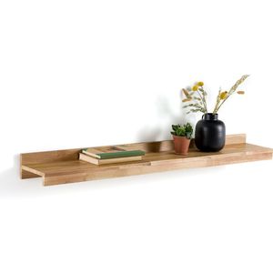 Hiba - Wandplank - Naturel - Massief Eik - 120 cm