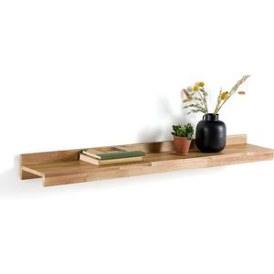 Wandplank in massief eik 120 cm, Hiba