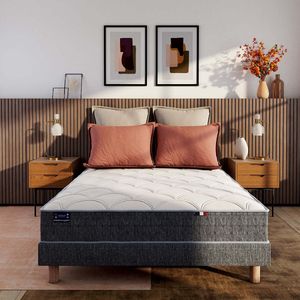 Koudschuim matras, half-stevig H19cm LA REDOUTE INTERIEURS.  materiaal. Maten 140 x 190 cm. Wit kleur