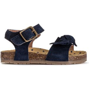 Leren sandalen met strik LA REDOUTE COLLECTIONS. Leer materiaal. Maten 26. Blauw kleur