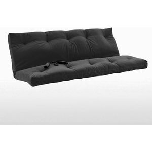 Opvouwbare futon matras LA REDOUTE INTERIEURS.  materiaal. Maten 140 x 190 cm. Grijs kleur