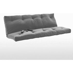 Opvouwbare futon matras LA REDOUTE INTERIEURS.  materiaal. Maten 140 x 190 cm. Grijs kleur
