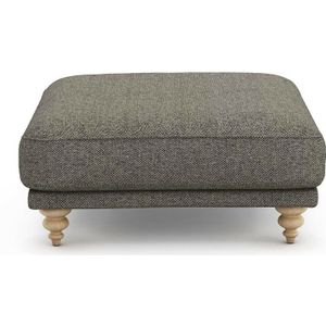 Voetenbank in tweed, Lazare AM.PM. Tweed materiaal. Maten 1-zit. Kastanje kleur
