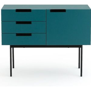 Compacte buffetkast, Treno LA REDOUTE INTERIEURS. Hout, medium (MDF) materiaal. Maten één maat. Blauw kleur