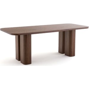 Rechthoekige tafel 6/8 personen, Latti LA REDOUTE INTERIEURS. Hout, medium (MDF) materiaal. Maten 8 personen. Kastanje kleur