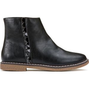 Bottines met rits LA REDOUTE COLLECTIONS. Polyurethaan materiaal. Maten 26. Zwart kleur