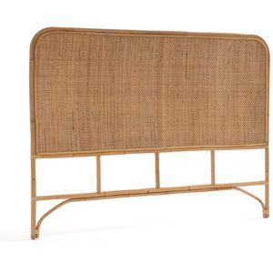 Ladara - Hoofdbord - Gevlochten Rotan - Beige Kleur - Handgemaakt