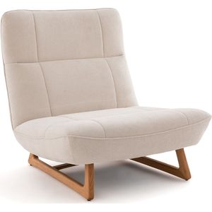 Fauteuil eik en gerecycled polyester, Lafar AM.PM. Wol materiaal. Maten één maat. Beige kleur