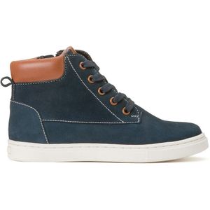 Leren bottines met rits en veters LA REDOUTE COLLECTIONS. Leer materiaal. Maten 34. Blauw kleur