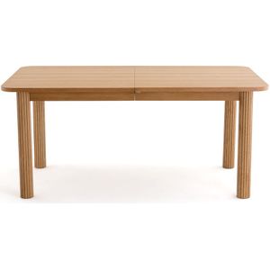 Uitschuifbare tafel in eik, 6/10 personen, Desna LA REDOUTE INTERIEURS. Hout materiaal. Maten 10 personen. Beige kleur
