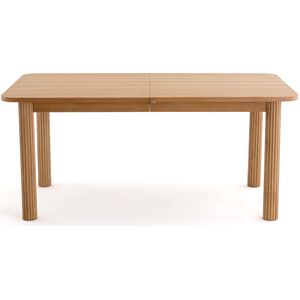 Uitschuifbare tafel in eik, 6/10 personen, Desna LA REDOUTE INTERIEURS. Hout materiaal. Maten 10 personen. Kastanje kleur