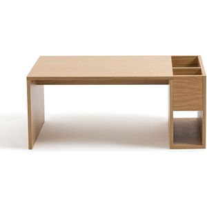 Salontafel in eik, Essena LA REDOUTE INTERIEURS. Hout, medium (MDF) materiaal. Maten één maat. Kastanje kleur