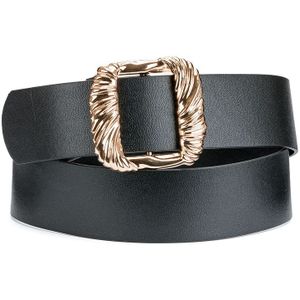 Brede riem, bewerkte gesp LA REDOUTE COLLECTIONS. Polyurethaan materiaal. Maten 100 cm. Zwart kleur