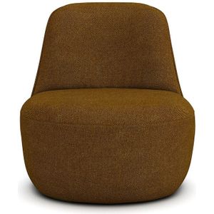 Fauteuil in gevlochten mêlee stof, Rosebury AM.PM. Gevlochten mêlee materiaal. Maten één maat. Geel kleur